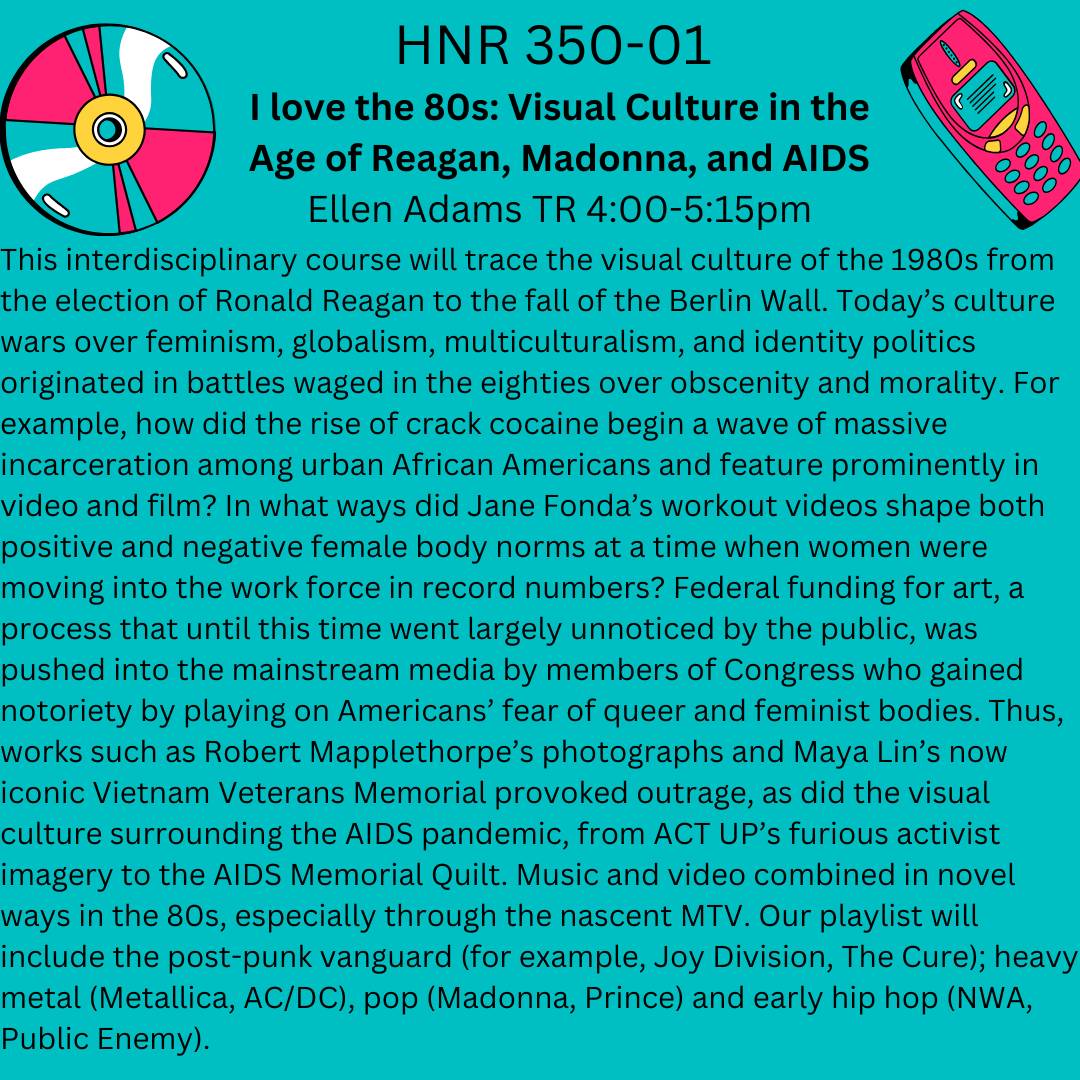 course description HNR 350-01